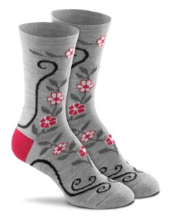 Fox River Adult Desert Flower Lightweight Crew Sock 11 Fox River Adult Desert Flower Lightweight Crew Sock -Fashion Socks Store 2585 07015 DesertFlower C Grey 20Heather PR 1600x1600 1
