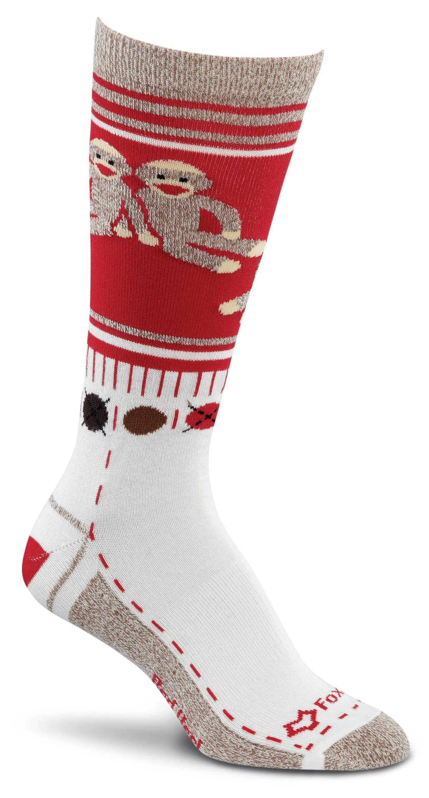 Fox River Monkey Friends Women`s Ultra-lightweight Crew Socks 3 Fox River Monkey Friends Women`s Ultra-lightweight Crew Socks