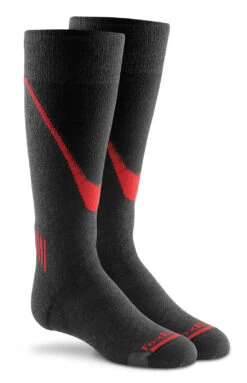 Fox River Kids Prima Soar Lightweight Over-the-Calf Sock -Fashion Socks Store 5105 07768 PrimaSoar OTC BlackRed PR 1600x1600 1