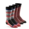 Fox River Kids Snow Day Medium Weight Over-the-Calf Sock -Fashion Socks Store 5803 09019 1 BkRed