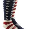 Fox River Old Glory Adult Cold Weather Medium Weight Over-the-calf Socks -Fashion Socks Store 5820 OldGloryMW OTC 09008 FlagAsst