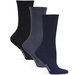 Hot Sox Womens Originals Solid 3 Pack Trouser Socks -Fashion Socks Store 7148dUWPtJL. UL1500