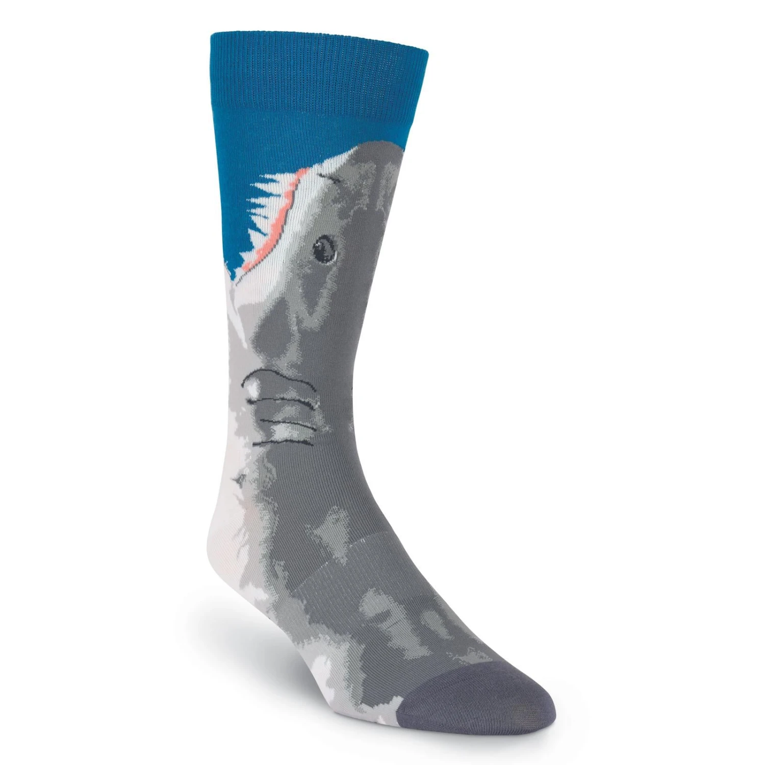 K. Bell Mens Great White Shark Crew Socks 4 K. Bell Mens Great White Shark Crew Socks - Image 2