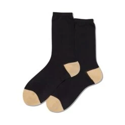 Hot Sox Womens Contrast Heel And Toe Crew Socks -Fashion Socks Store 9aafe64d 6356 46e7 8ec5 22c40bc0c675