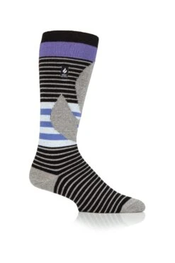 Men's Alpine ULTRA LITE™ Snowsports Long Socks -Fashion Socks Store ALPINEGREYBLACKPURPLELEGSHOT