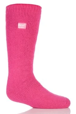 Kids' Charlotte ORIGINAL™ Solid Crew Socks -Fashion Socks Store CHILDRENSHOTPINK