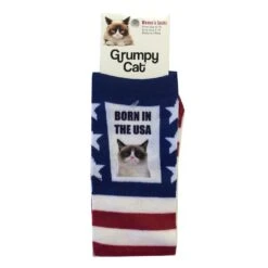 K. Bell Women`s Crew Socks Grumpy Cat -Fashion Socks Store GCWF15H003 01