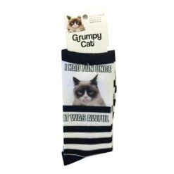 K. Bell Women`s Crew Socks Grumpy Cat -Fashion Socks Store GCWF15H006 01