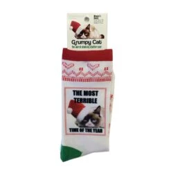 K. Bell Women`s Crew Socks Grumpy Cat -Fashion Socks Store GCWF15H009 01