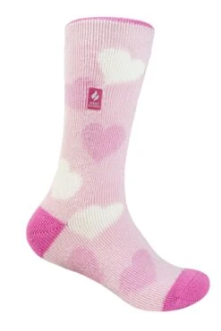Kids' Harper LITE™ Hearts Crew Socks -Fashion Socks Store GirlsSocks HARPER LTPINK