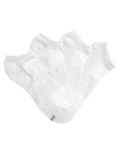 Hanes Men`s X-Temp Arch Support Ventilation No-Show Socks -Fashion Socks Store HBI 26903 White