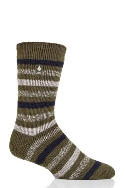 Men's Brian ORIGINAL™ Striped Crew Socks 13 Men's Brian ORIGINAL™ Striped Crew Socks -Fashion Socks Store HH Brian Mens Original Stripe Crew Forest Green