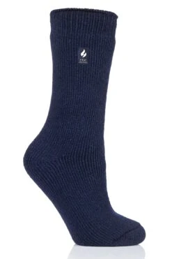 Women's Camellia ORIGINAL™ Crew Socks -Fashion Socks Store HH Camellia Wmns Original Crew Navy