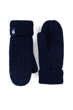 Women's Jackie Mittens 16 Women's Jackie Mittens -Fashion Socks Store HH Jackie Wmns Cable Knit Mittens Navy