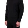 Men's Henrik LITE™ Hoody -Fashion Socks Store HH Mens Henrik LITE Hooded Lounge Top Black Model Front Side