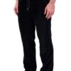 Men's Plush Lounge Pant -Fashion Socks Store HH Mens Plush Lounge Pant Black Front Side
