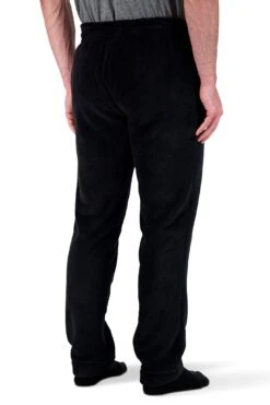 Men's Plush Lounge Pant -Fashion Socks Store HH Mens Plush Lounge Pant Black Rear Side