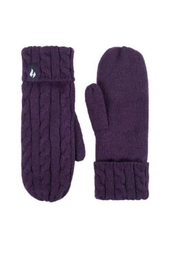 Women's Jackie Mittens 17 Women's Jackie Mittens -Fashion Socks Store HH Wmns Jackie Cable Knit Mittens Purple