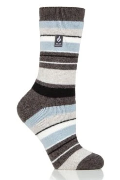 Women's Peony LITE™ Multi Stripe Crew Socks 14 Women's Peony LITE™ Multi Stripe Crew Socks -Fashion Socks Store HH Wmns Peony Lite Multi Stripe Crew Charcoal Light Blue