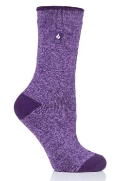 Women's Viola LITE™ Twist Crew Socks -Fashion Socks Store HH Wmns Viola Lite Twist Crew Purple