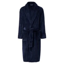 Men's Spa Robe -Fashion Socks Store HH Robe MENNAVYfront
