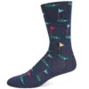Hot Sox Mens Basics Collection Golf Crew Sock -Fashion Socks Store HM100107 sk NAVY 401 F14