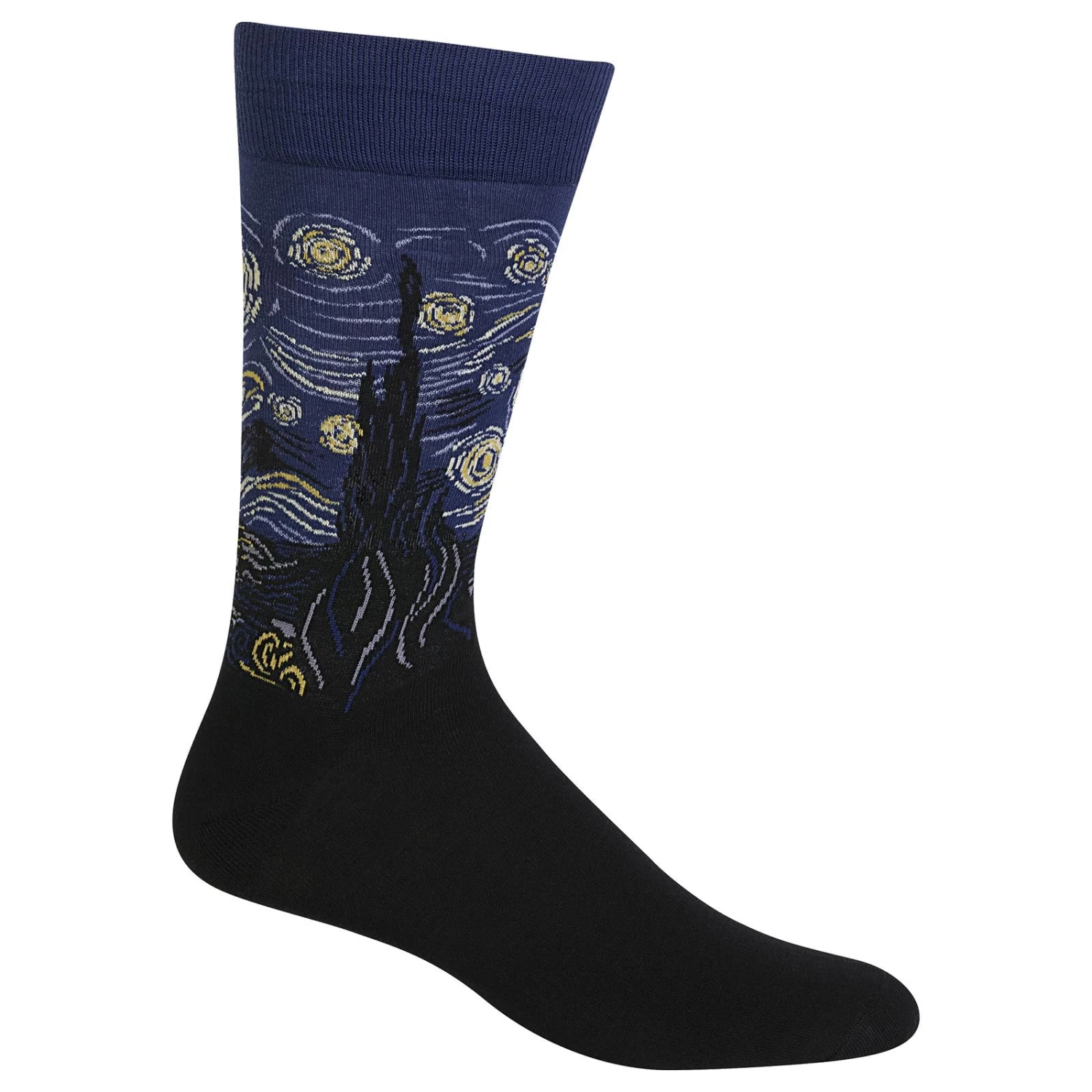 Hot Sox Mens Artist Series Starry Night Sock 3 Hot Sox Mens Artist Series Starry Night Sock