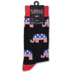 K. Bell Men`s American Pride Crew Socks -Fashion Socks Store KBMF16H009 01 20Republican d98bc265 be10 45f4 950b ba29e7ca0899