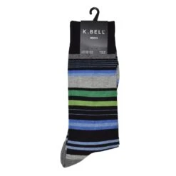K. Bell Men`s Crew Socks - Extended Sizes Available -Fashion Socks Store KBMS15H017 01