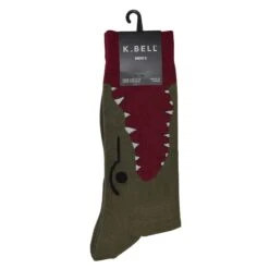 K. Bell Men`s Crew Socks - Extended Sizes Available -Fashion Socks Store KBMS15H064 01