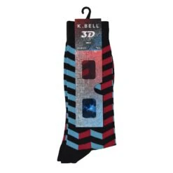 K. Bell Men`s Crew Socks - Extended Sizes Available -Fashion Socks Store KBMS15H067 01