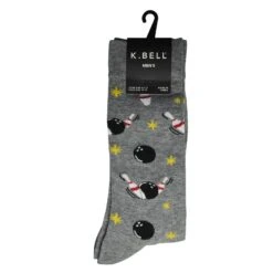 K. Bell Men`s Crew Socks - Extended Sizes Available -Fashion Socks Store KBMS15H081 01