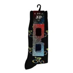 K. Bell Men`s Crew Socks - Extended Sizes Available -Fashion Socks Store KBMS15H096 01