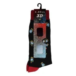 K. Bell Men`s Crew Socks - Extended Sizes Available -Fashion Socks Store KBMS15H115 01