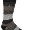 Men's Milan ORIGINAL™ Striped Crew Socks -Fashion Socks Store MILAN MENSSOCKS ORGINAL BLACKGREYLEGSHOT