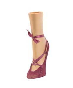 Memoi MS2-308-50118-OS Womens Dancing Dot Foot Liner Socks, Tulipwood - One Size