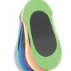 Memoi MP006-96081-OS Womens No Show Microfiber Shoe Liner Sockss, Meadow Multi - One Size - Pack Of 6