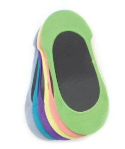 Memoi MP006-96081-OS Womens No Show Microfiber Shoe Liner Sockss, Meadow Multi - One Size - Pack Of 6