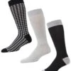 Memoi MMS4-619-00001-10 13 Mens Mini Hounds Crew Socks , Black - Size 10-13 - Pack Of 3 2 Memoi MMS4-619-00001-10 13 Mens Mini Hounds Crew Socks , Black - Size 10-13 - Pack Of 3 -Fashion Socks Store NFCL149