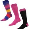 Memoi MMS4-631-96014-10 13 Mens Paint Block Crew Socks , Black & Purple - Size 10-13 - Pack Of 3 -Fashion Socks Store NFCL152