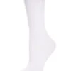 Memoi ML-514-10103-OS Hand-Linked Bamboo Crew Socks For Womens, White - One Size 1 Memoi ML-514-10103-OS Hand-Linked Bamboo Crew Socks For Womens, White - One Size -Fashion Socks Store NFCL18934