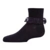 Memoi MK-5061-40120-12 Classic Lace Girls Ruffle Anklet Socks, Navy - Size 12 1 Memoi MK-5061-40120-12 Classic Lace Girls Ruffle Anklet Socks, Navy - Size 12 -Fashion Socks Store NFCL19954