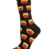 Memoi MCV05777-00001-9-11 Number 45 Halloween Crew Socks For Womens, Black - Size 9-11 -Fashion Socks Store NFCL19986