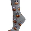 Memoi MCV05778-03003-9-11 Pumpkin Puppy Holiday Crew Socks For Womens, Medium Gray Heather - Size 9-11 2 Memoi MCV05778-03003-9-11 Pumpkin Puppy Holiday Crew Socks For Womens, Medium Gray Heather - Size 9-11 -Fashion Socks Store NFCL19987