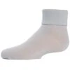 Memoi MK-5058-05001-2 Triple Roll Toddlers Ankle Socks, Glacier Gray - Size 2 -Fashion Socks Store NFCL23560