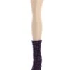 Memoi MF5-5622-54008-OS Color Bunch Chunky Knit Boot Socks For Womens, Purple - One Size