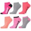 Memoi MJB-2023-67004-OS Sweat It Out Half Cushioned Low-Cut Socks, Pink Glo Multicolor - One Size - Pack Of 12 -Fashion Socks Store NFCL24261