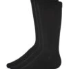 Memoi MK-10961-00001-911 Flat Bamboo Blend Boys Crew Socks, Black - Size 9-11 - Pack Of 3