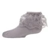 Memoi MKF-6028-06029-0 Petite Floral Lace Anklet Socks For Girls, Wet Weather - Size 0 -Fashion Socks Store NFCL29381
