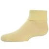 Memoi MK-5058-68012-0 Triple Roll Infants Ankle Socks For Girls, Sunshine - Size 0